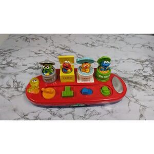 Sesame Street Pop Up Pals Toy 2002 Mattel Elmo Ernie Cookie Monster